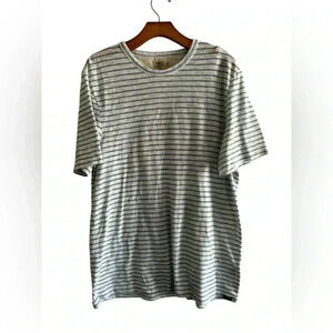 Faherty Striped Heather Short Sleeve Large T Shirt